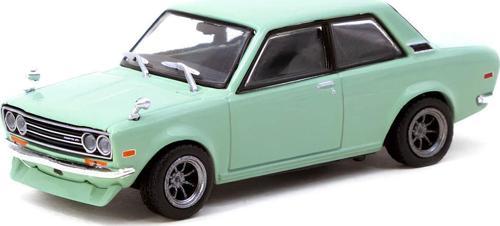Tarmac Works 1/64 Datsun 510 Light Green Koleksiyonluk Model Araba