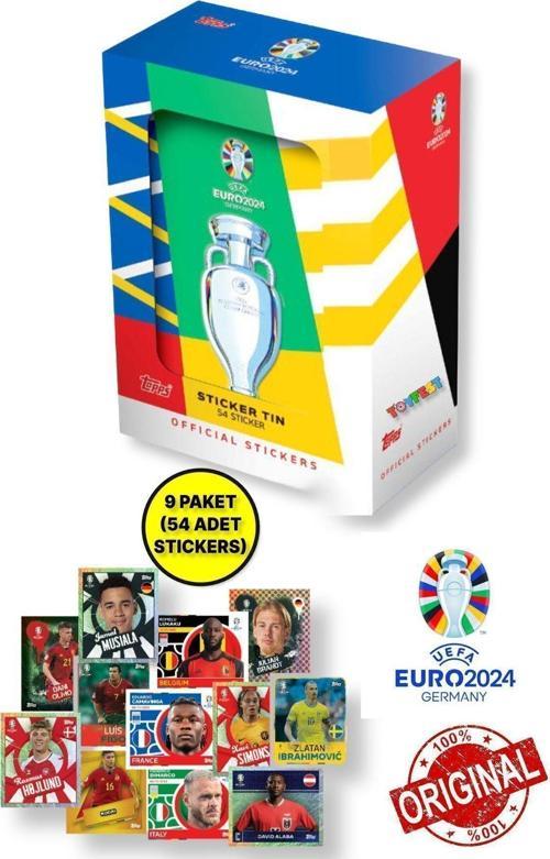 Almanya Euro 2024 Avrupa Şampiyonası Match Attax - Resmi Futbolcu Mini Tin Stickers Metal Kutu