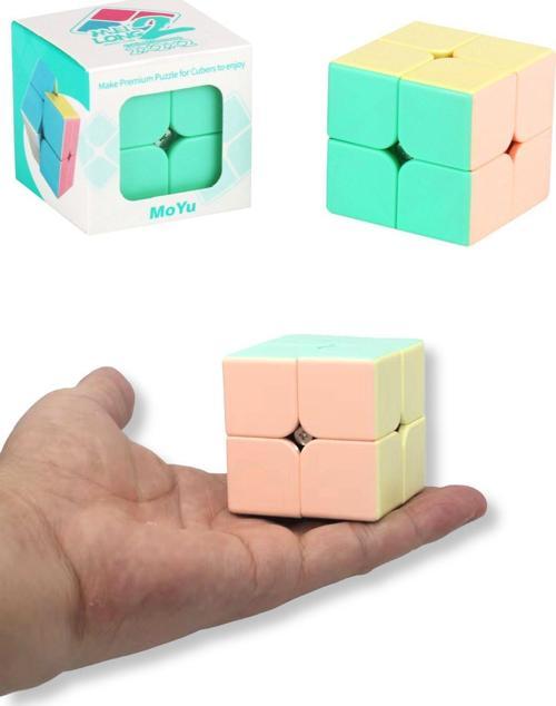 Moyu Macarons 2X2 Küp Stickersız Hızlı Zeka Sabır Küpü