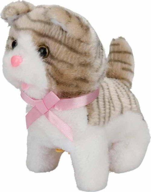 Jamina Sevimli Sesli Peluş Kedicik - 18 Cm