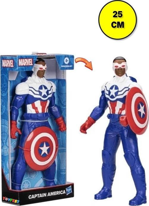 Captain America - Kaptan Amerika Sam Wilson Beyaz Karakter Dev Figür - 24 Cm