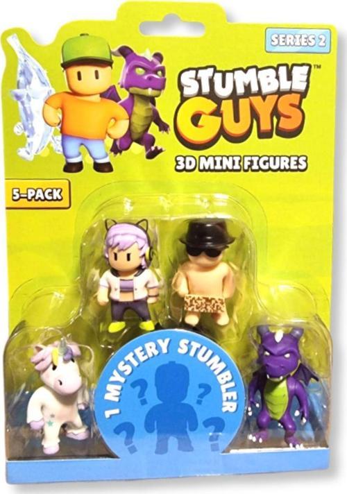 Stumble Guys Seri 2 - 5 Li Figür Seti - Sprinkles - Streamer Sophia - The Freespirit - Dusk Dragon