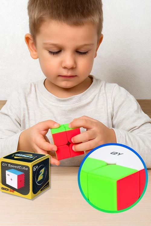 Qy 2X2 Speed Küp Hızlı Rübik Zeka Sabır Küpü