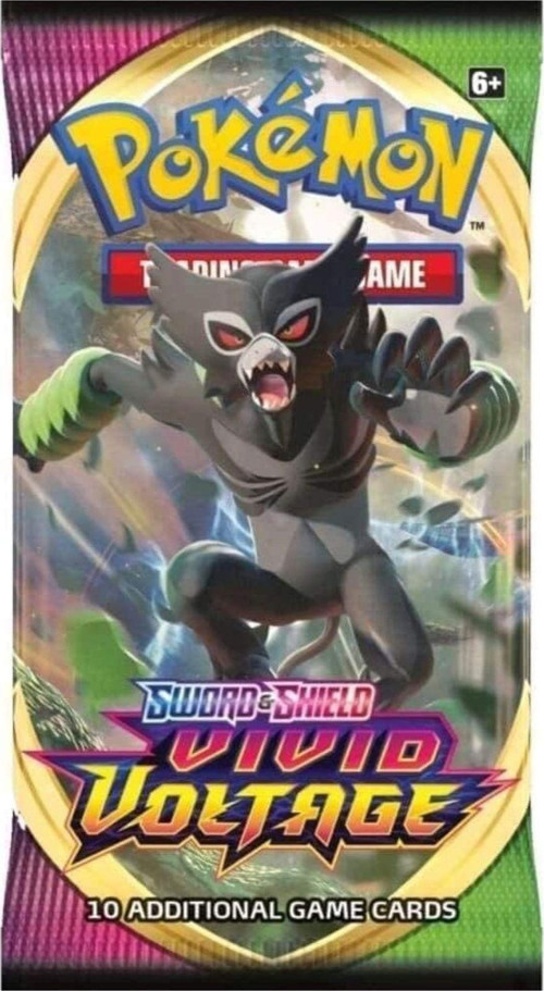 Toyfest Lisanssız Pokemon Oyun Kartı Tcg Sword&Shield Vivid Voltage Booster Pack - 2 Paket (20 Kart) 4