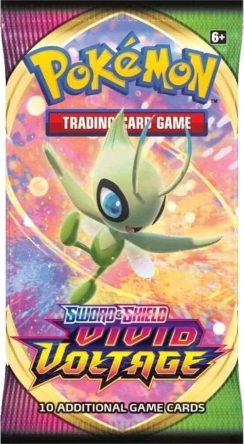 Toyfest Lisanssız Pokemon Oyun Kartı Tcg Sword&Shield Vivid Voltage Booster Pack - 2 Paket (20 Kart) 5