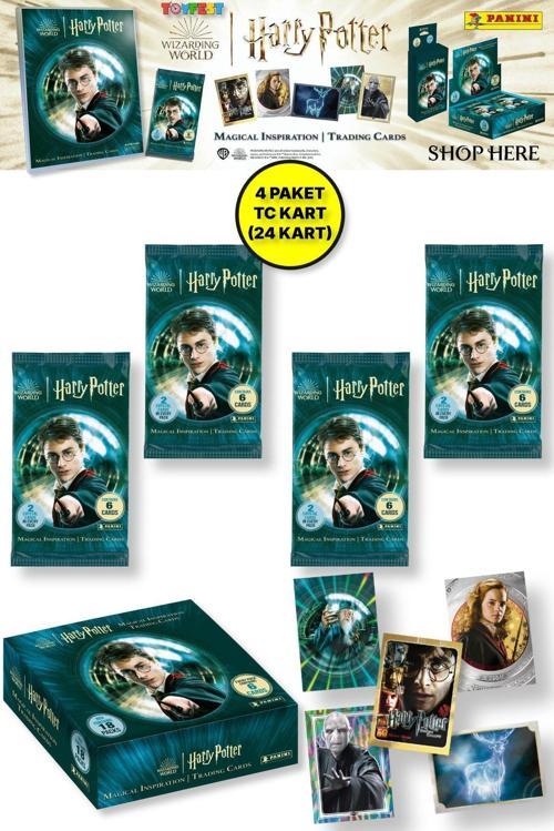 Panini Harry Potter Koleksiyonluk Trading Kart - 4 Paket (24 Kart)