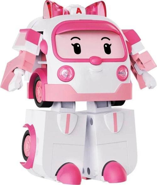 Işıklı Robocar Poli Büyük Transforming Robot Amber