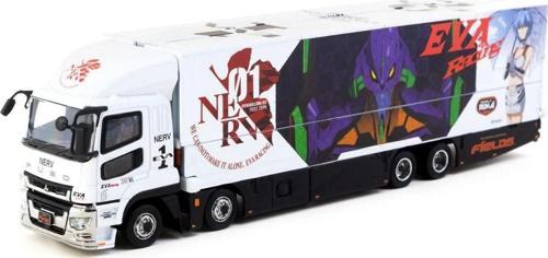 Tarmac Works 1/64 Mitsubishi Fuso Super Great Eva Racing Koleksiyonluk Metal Model Araba