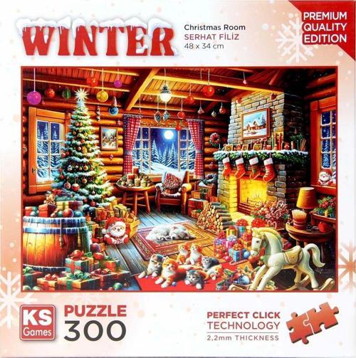 Ks Games Christmas Room Puzzle 300 Parça