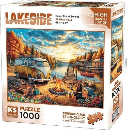 Ks Games Vosvos Camp Fire At Sunset Puzzle 1000 Parça 20810