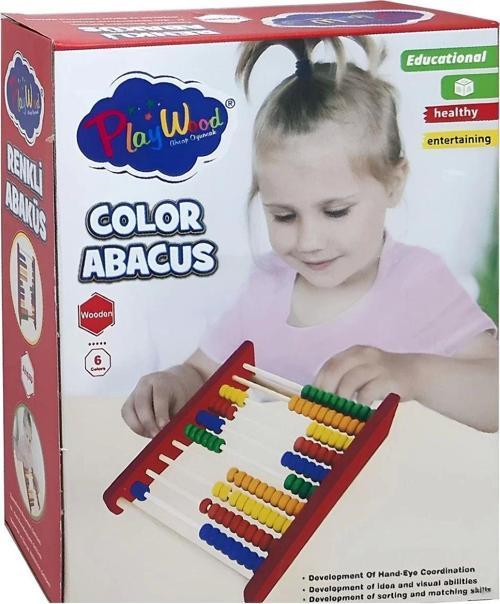 Ahşap Renkli Abaküs