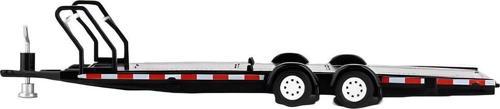 Mini Gt 1/64 Car Hauler Trailer Black Koleksyionluk Metal Model Araba