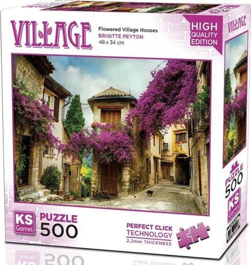 Ks Games Flowered Village Houses Puzzle 500 Parça 20062