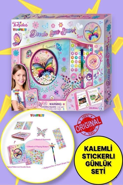 Tokidas Doodle Emo Spark Set - Stickerlı Kalemli Günlük Hatıra Defteri