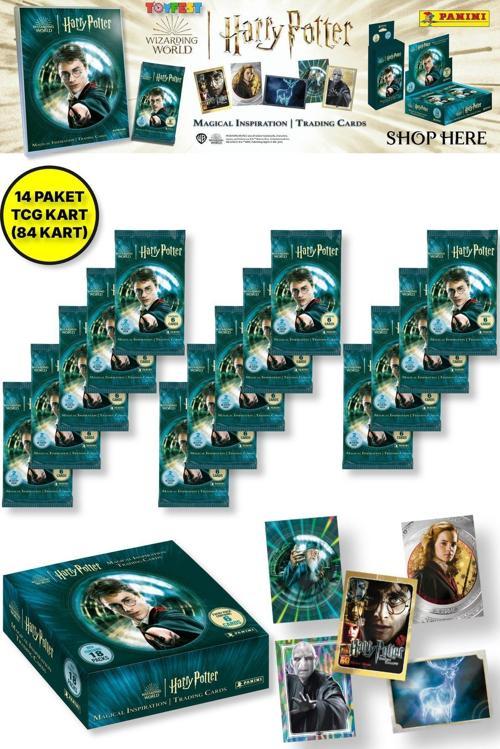 Panini Harry Potter Koleksiyonluk Trading Kart - 14 Paket (84 Kart)