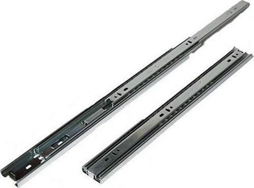 Çift Açılır 45 mm Teleskopik Bilyeli Çekmece Rayı 45 Cm