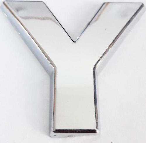Y Harfi  3,75 cm Krom Yapışkanlı