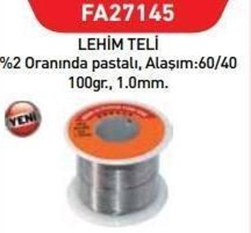 Fastbond 27145 Lehim Teli 1 mm 100 gr