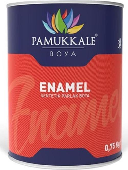 Pamukkale Enamel Sentetik Parlak Boya 0.75 Kg Parlement Mavi
