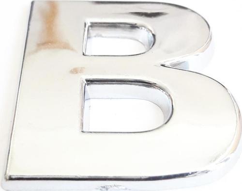 B Harfi  3,75 cm Krom Yapışkanlı