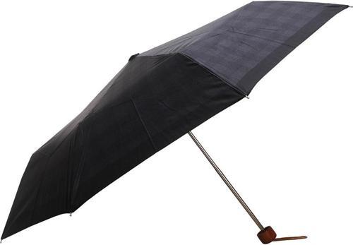 Erkek Şemsiye Süper Mini Ekose Kare Siyah 09-G