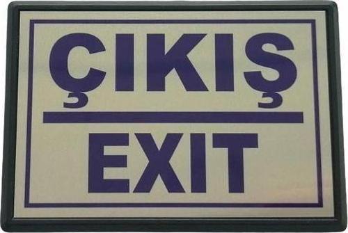 Yönlendirme Büyük Çıkış (Exit) 13X8,5 cm