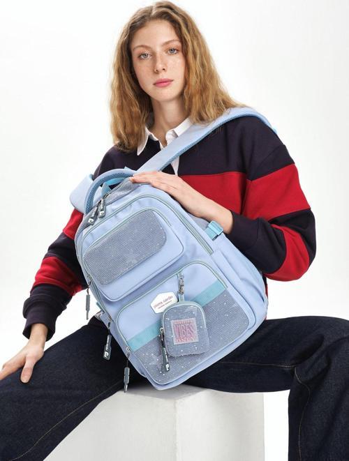 Okul Sırt Çantası Mavi 07Pc2824-M