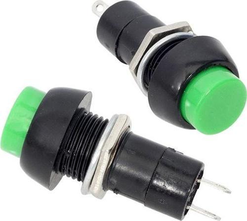 BUTON ANAHTAR PBS-11A-B YEŞİL YUVARLAK BASMALI  (IC-186) (5060)