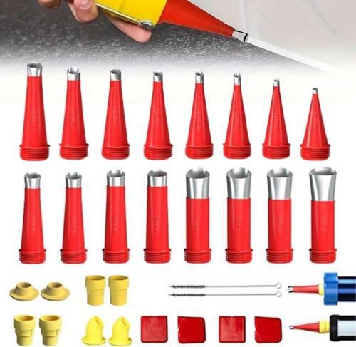 30 Parça Silikon Kalafat Mastik Alet Seti Mastik Ucu  GO5060898684003012523