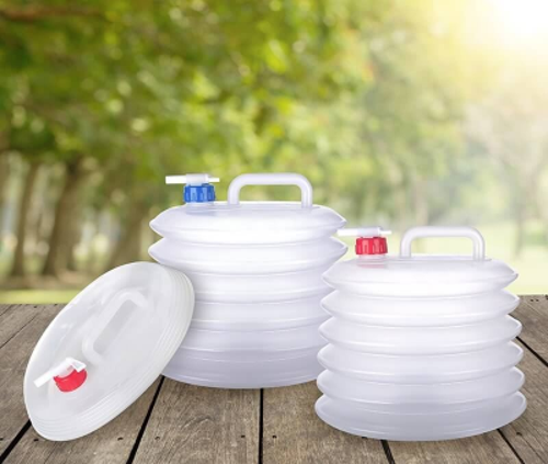 FDA AKORDİYON MUSLUKLU KATLANIR SU BİDONU 10 LT  GO50606301580