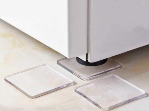 4 Adet Silikon Şeffaf Koltuk Mobilya Masa Beyaz Eşya Yazıcı Koruyucu Kaydırmaz Dayanıklı Pedler  GO50602154040