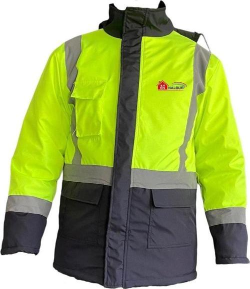 Ennalbur Reflektörlü Parka Sarı Lacivert Small