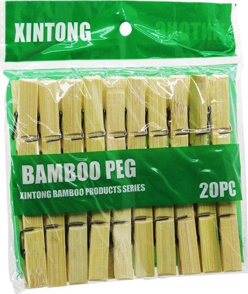 20PCS AHŞAP BAMBU MANDAL (5060)