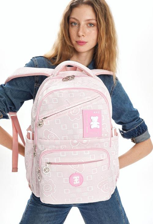 Okul Sırt Çantası Pembe 07Pc17735-P