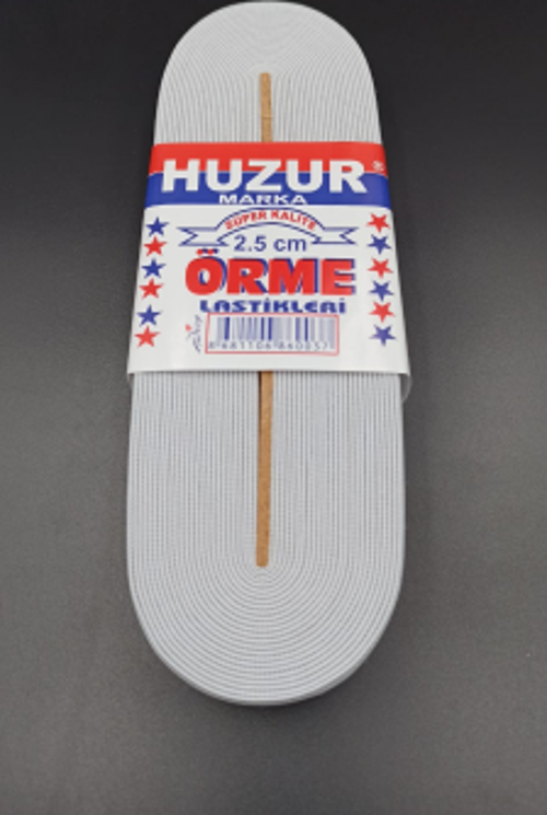 BEYAZ - 2.5CM PAÇA LASTİK GENİŞ 10MT.  GO50607927580