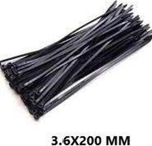 PLASTİK ÇIRT KELEPÇE 100 PARÇA SİYAH 3.6X200MM. GO50602280460