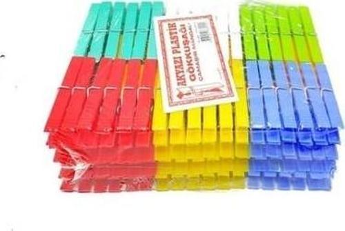 PLASTİK GÖKKUŞAĞI MANDAL 144 PARÇA  GO50606619000