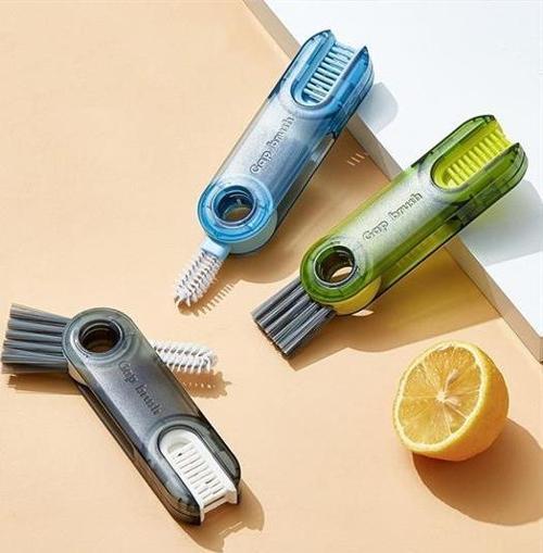 3 Fonksiyonlu Pratik Şişe Temizleme Fırçası Mutfak Banyo Araç İçin Çok Amaçlı Fırça  GO50602390460