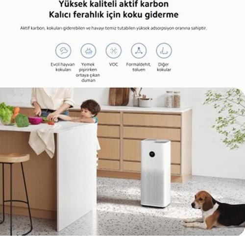 Hepa Yüksek kaliteli aktif karbon Filitre Akıllı uzaktan kumandalı Hava Temizleyici, 43M2-hediyeli