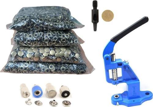Çıtçıt Makinesi, (Antik) 720 Adet 15MM Paslanmaz Alfa Çıtçıt, Kalıplarıyla Beraber.