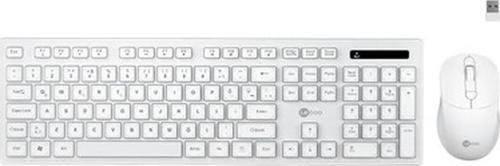 KW201 Kablosuz Türkçe Q Klavye & Mouse Set - Qwerty Türkçe Dizilim Klavye, 2400DPI Optik Fare, Win/mac Uyumlu, Sıvı Dökülmesine Dayanıklı, Tam Boyutlu Türkçe Q Klavye Mouse Seti Beyaz