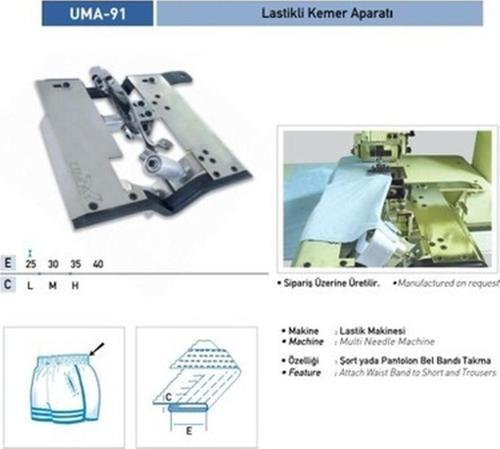 Eşofman Bel Lastik Apara Set 30MM / Uma-91