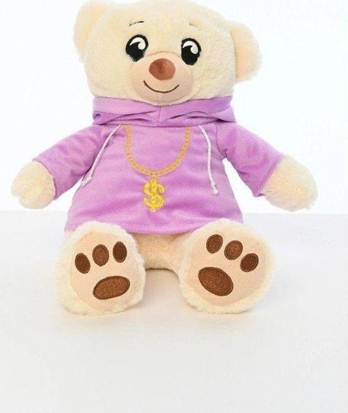 Peluş Swit Tişörtlü 40 Cm Ayıcık - Mavi Su Dünyası
