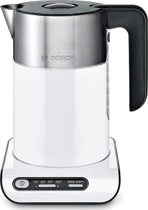 TWK8611P Stilize Su Isıtıcı (2400 W, Sıcaklık Seçimi, Otomatik Kapanma, Sıcak Tutma Fonksiyonu, Aşırı Isınma Koruması), 1,5 L Kapasite, Beyaz