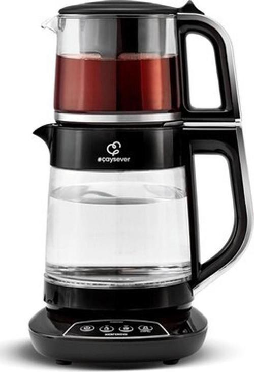 Çaysever Cam Konuşan Çay. Makinesi Chrome