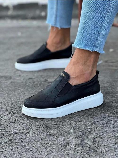 Siyah Düz Casual Erkek Ayakkabı