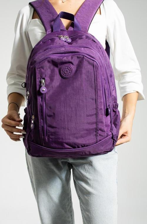 Unisex Okul Çantası Klinkır Kumaş Günlük Sırt Çantası 40*30 Cm Çok Cepli Hafif Yağmur Geçirmez 
