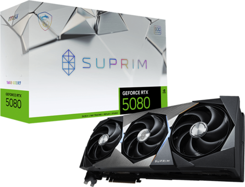 GeForce RTX 5080 16G SUPRIM SOC 16GB GDRR7 256bit  DX12 DLSS4 Gaming (Oyuncu) Ekran Kartı