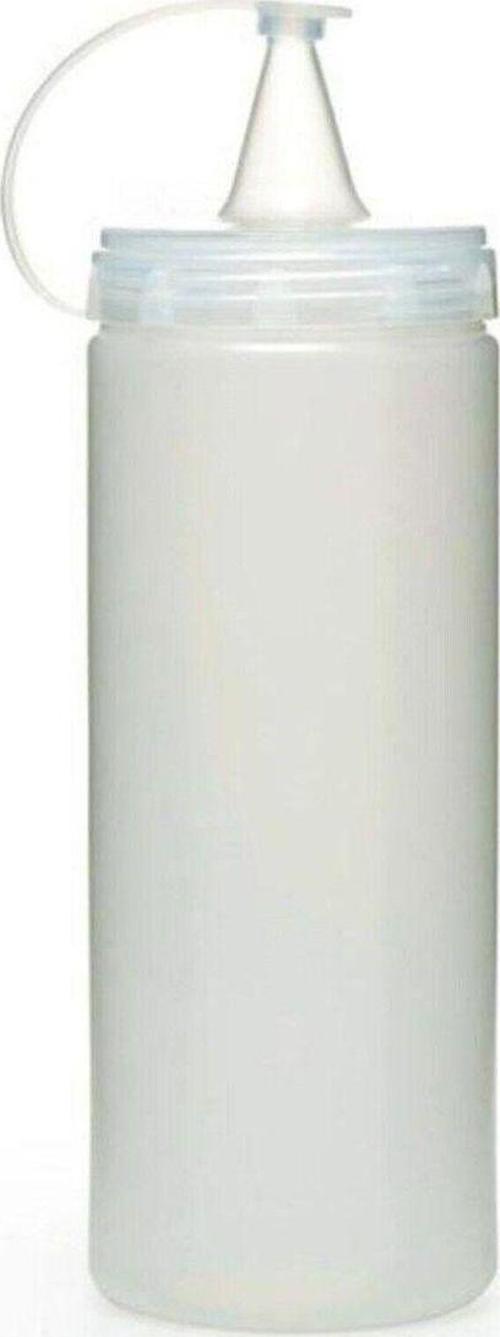 Şeffaf Kapaklı Sızdırmaz Yağlık Sosluk Şişesi Plastik Yağdanlık 400 Ml. Ap-9028 (4906)