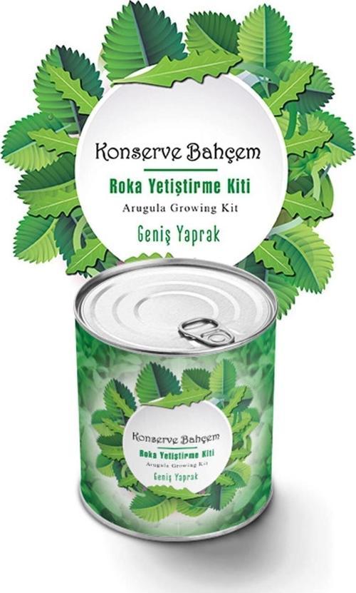 Konserve Bahçem Evde Konservede Iri Yapraklı Roka Yetiştirme Kiti (4087)